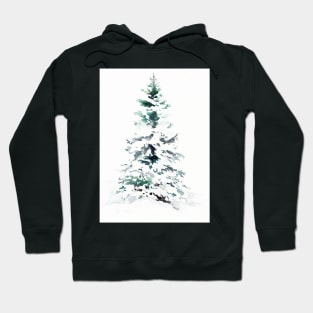 Christmas Tree and Snow Hoodie